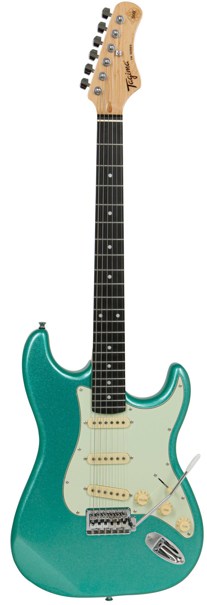 Tagima TG500-MSGDFMG Right Handed Electric Guitar Metallic Sea Foam Green Finish