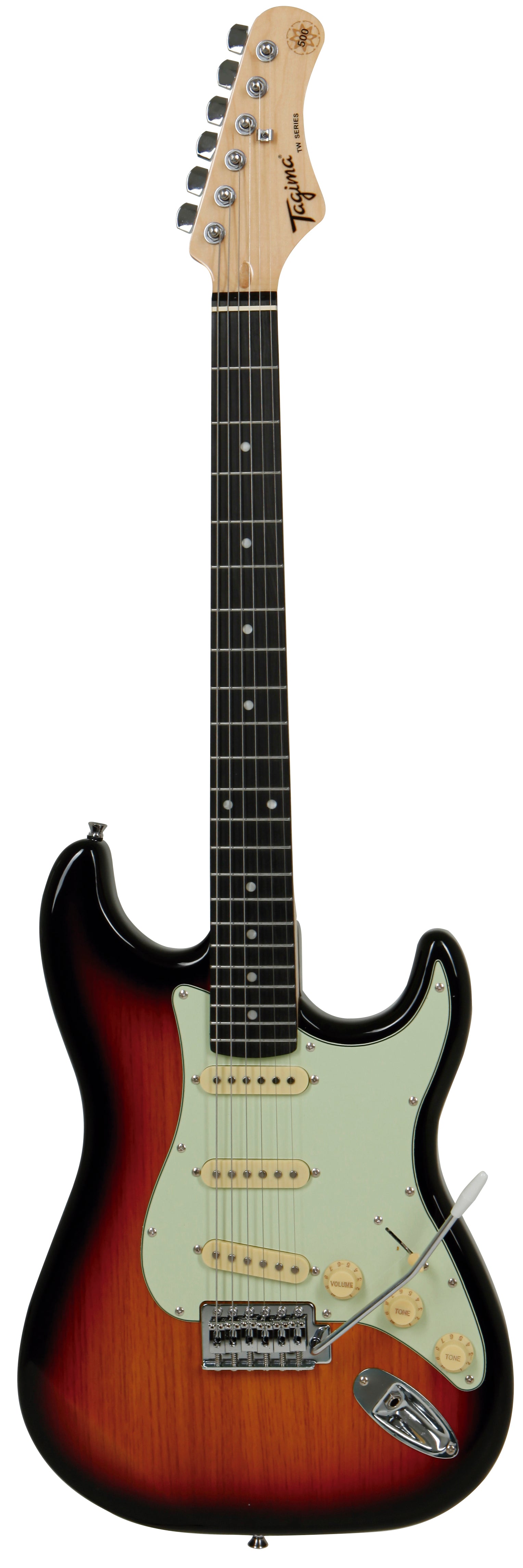 Tagima TG500-SB-DF/MG Strat Style Electric Guitar Right Handed Sunburst Finish