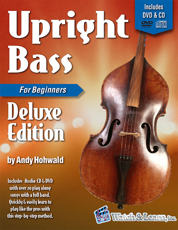 Watch & Learn Upright Bass Primer Deluxe Edition Book for Beginners