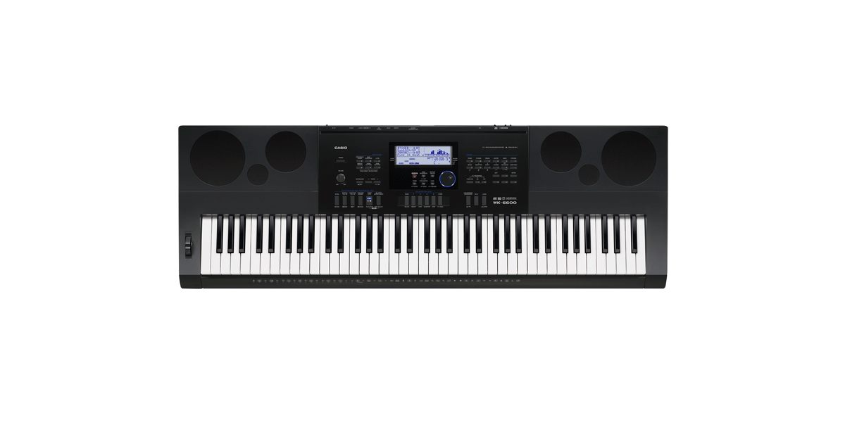 Casio WK-6600 Portable Workstation Keyboard w/76 Keys, Sequencer, Audio/Mic Input