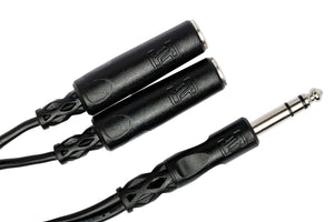 Hosa YPP-118 Y Cable 1/4 TRS to Dual 1/4 TRSF Headphone Splitter