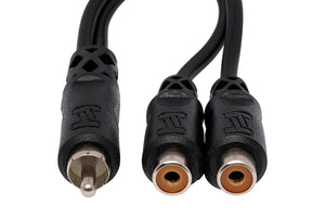 Hosa YRA-104 Y Cable Adapter RCA to Dual RCAF