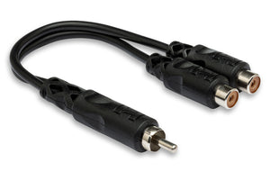 Hosa YRA-104 Y Cable Adapter RCA to Dual RCAF