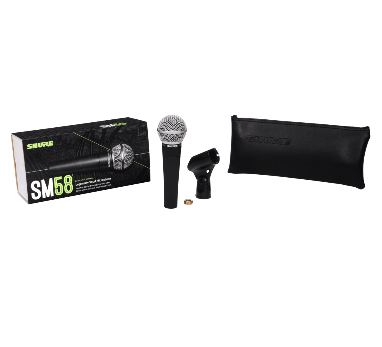 Shure SM58 Handheld Cardioid Dynamic Wired Legendary Vocal Microphone