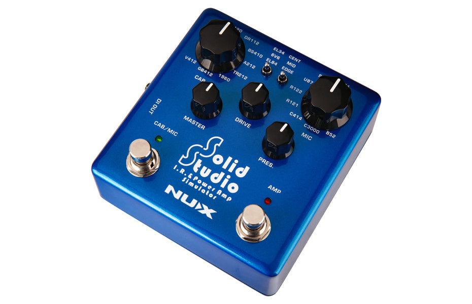 NUX NSS-5 Solid Studio I.R. & Power Amp Simulator Guitar Pedal, with Amp, Mic & Cab Models