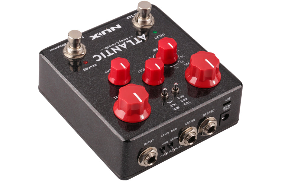 NUX NDR-5 Atlantic Delay & Reverb Pedal with Smart Tap Function