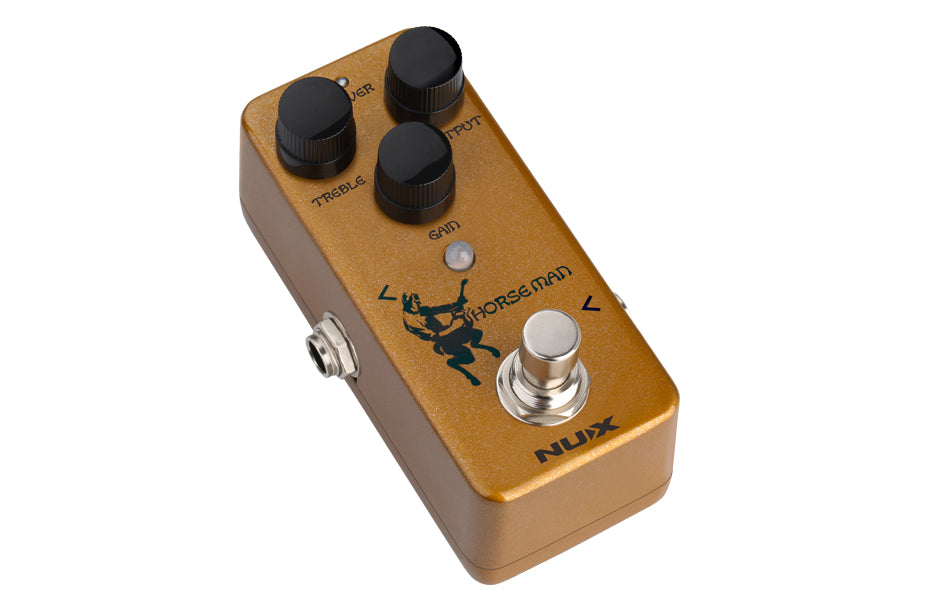 NUX Mini Core NOD1 Horseman Gold & Silver 2 in 1 Overdrive Guitar Effects Pedal