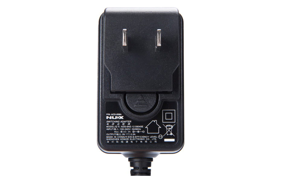 acd pedal NUX ACD-006A Output- 9Vdc 0.5A Positive Ground Guitar Pedal Power Supp – Tegeler Music
