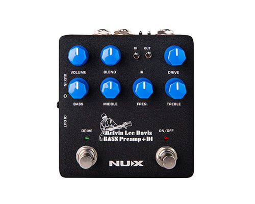 NUX NBP-5 Melvin Lee Davis Bass Preamp & DI w/USB Audio Interface & Drive Switch