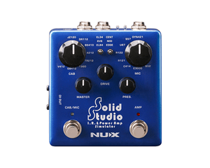 NUX NSS-5 Solid Studio I.R. & Power Amp Simulator Guitar Pedal, with Amp, Mic & Cab Models