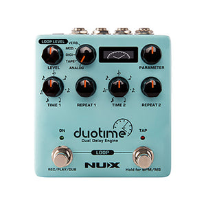 NUX NDD-6 Duotime Dual Delay Engine Stereo Delay Guitar Effects Pedal