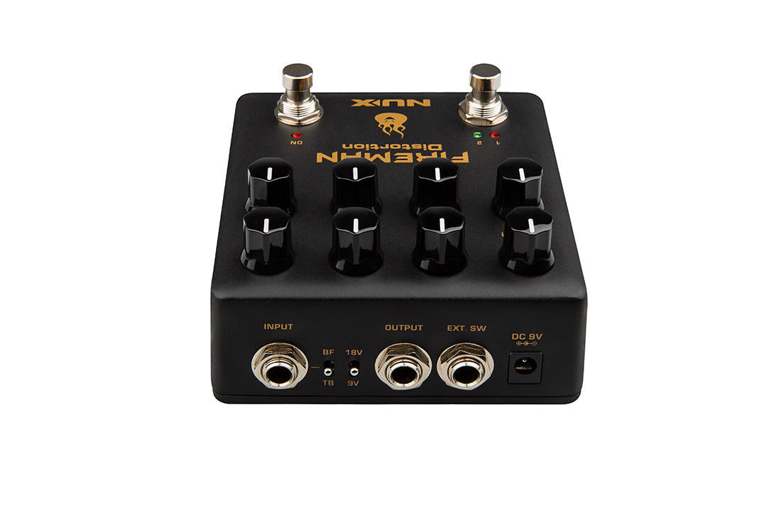 brown sound pedal NUX NDS5 Fireman Distortion Dual Gain Guitar Pedal Modern Brown Sound – Tegeler Music