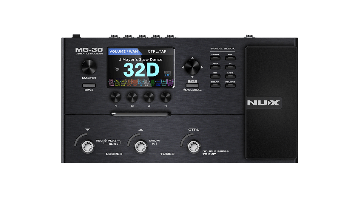 guitar pedal usb interface NUX MG30 Versatile Modeler Guitar Modeling Multi-Effects Pedal USB Int – Tegeler Music