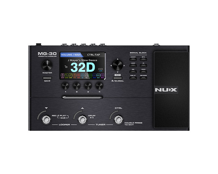 NUX MG30 Versatile Modeler Guitar Modeling Multi-Effects Pedal USB NUX MG30 Versatile Modeler Guitar Modeling Multi-Effects Pedal USB