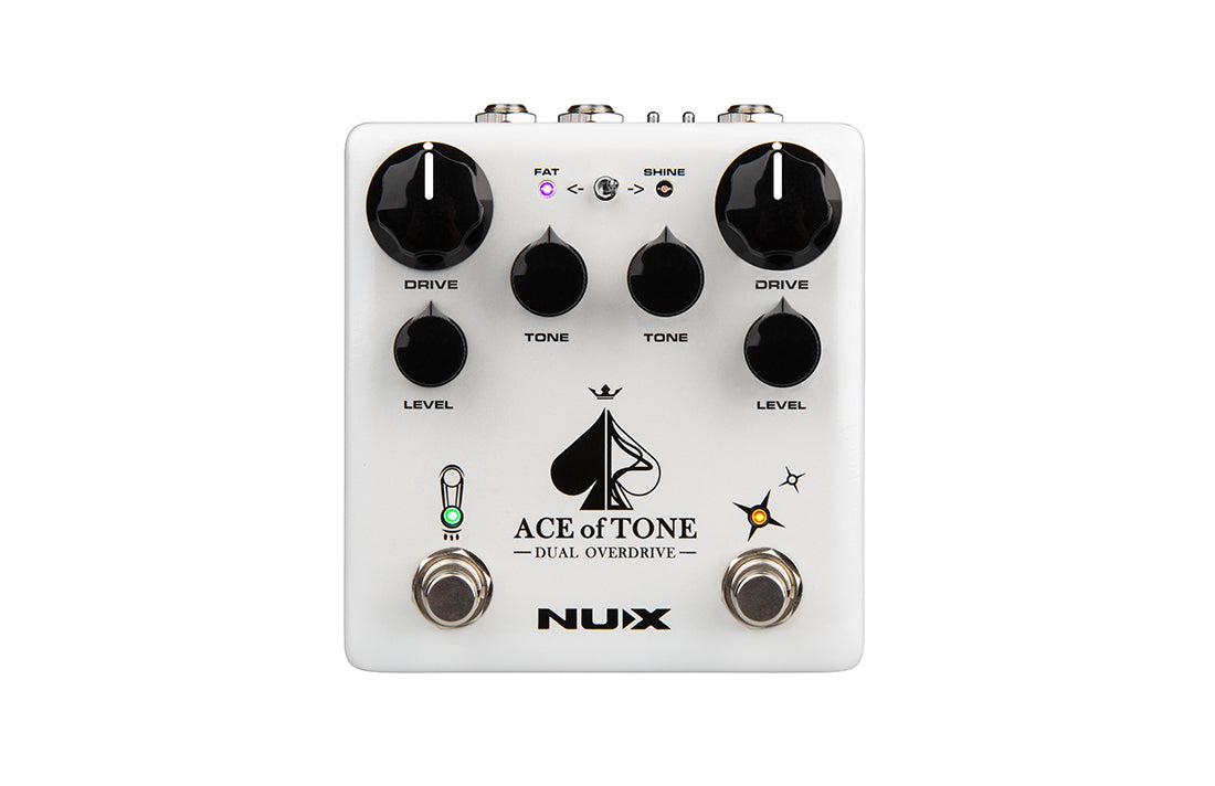 NUX NDO-5 Ace Of Tone Dual Overdrive Guitar Effects Dual Stomp Box Pedal