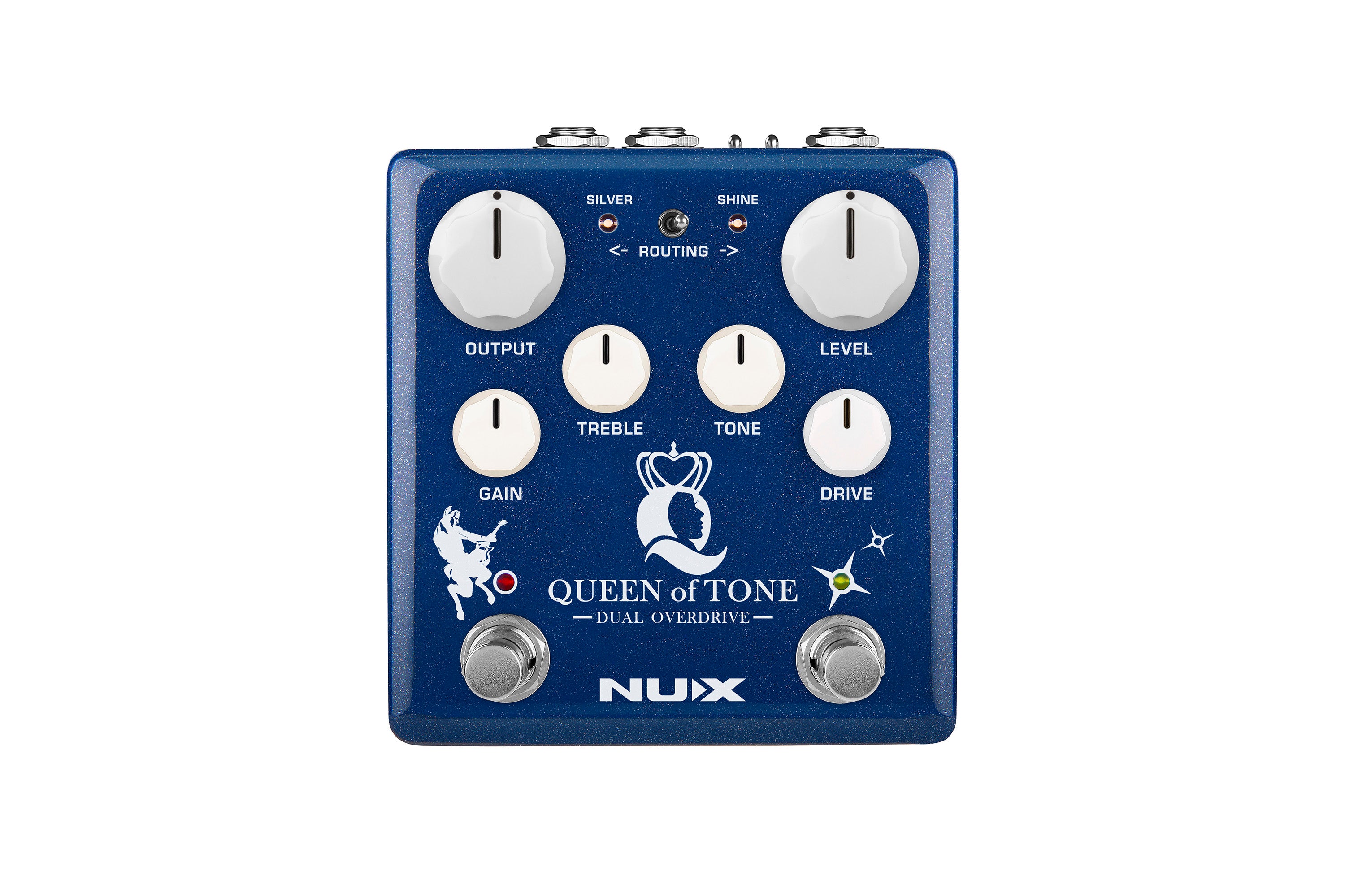 stomp box pedal NUX NDO-6 Queen Of Tone Dual Overdrive Guitar Effects Dual Stomp Box P – Tegeler Music
