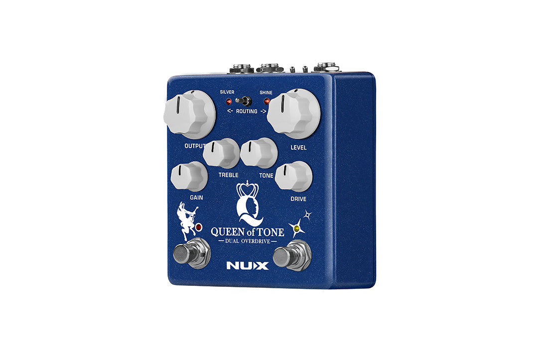 NUX NDO-6 Queen Of Tone Dual Overdrive Guitar Effects Dual Stomp Box Pedal