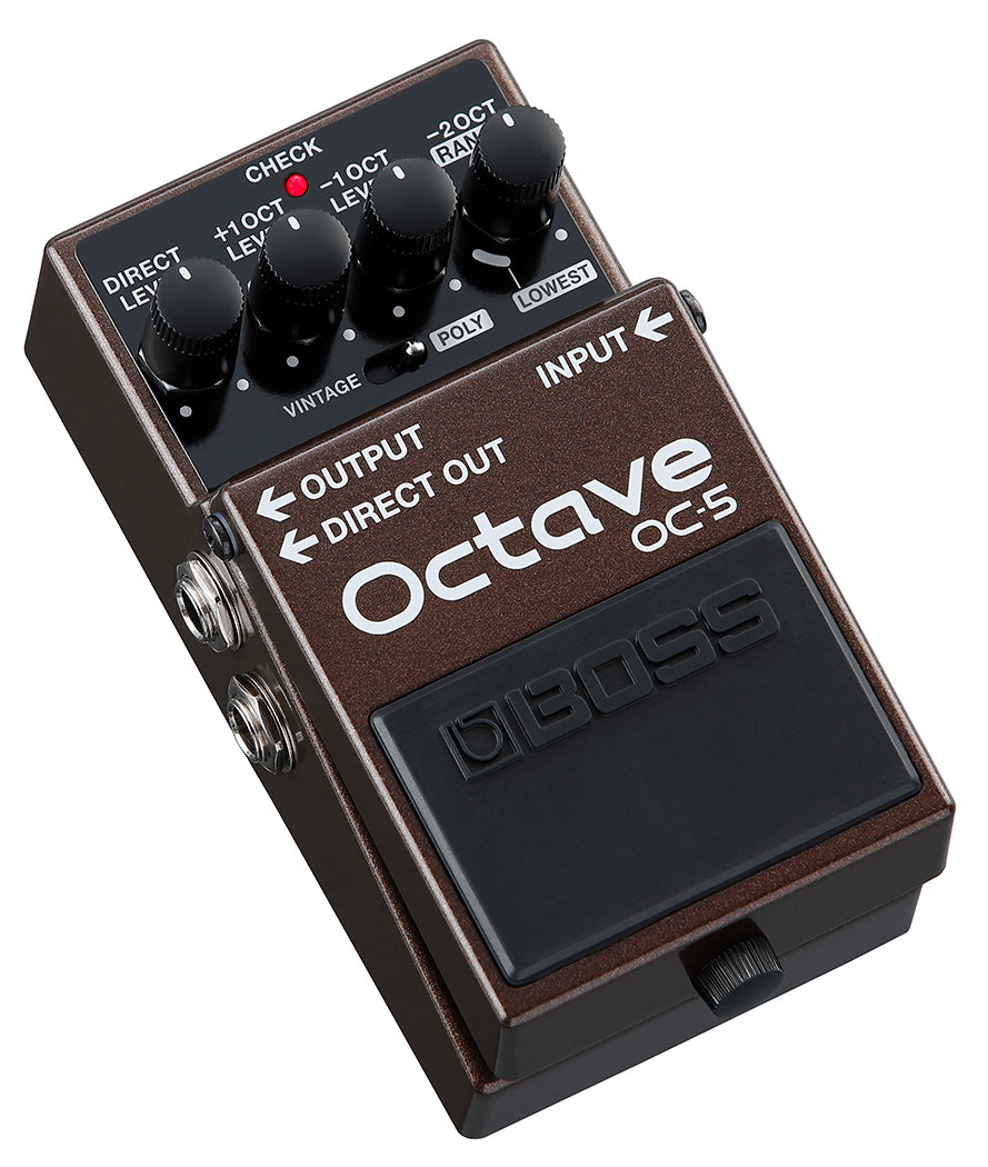 boss pedale BOSS OC-5 Octave Guitar or Bass Effects Pedal w/ Vintage Mode and Poly – Tegeler Music