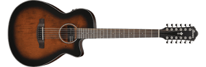 Ibanez AEG5012-DVH 12-String Acoustic Electric Guitar Dark Violin Sunburst