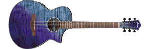 Ibanez AEWC32FM-PSF Thin Body Acoustic Electric Guitar PSF-Purple Sunset Fade