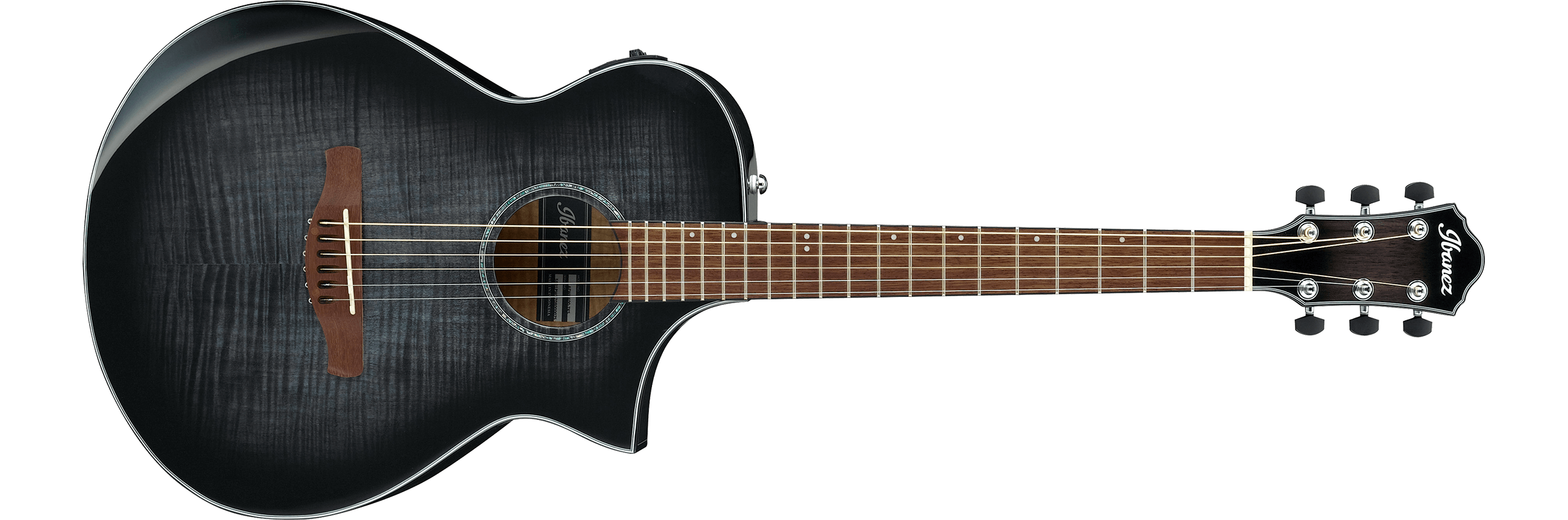 Ibanez AEWC400TKS Right Hand Acoustic/Electric Guitar-Transparent Black Sunburst