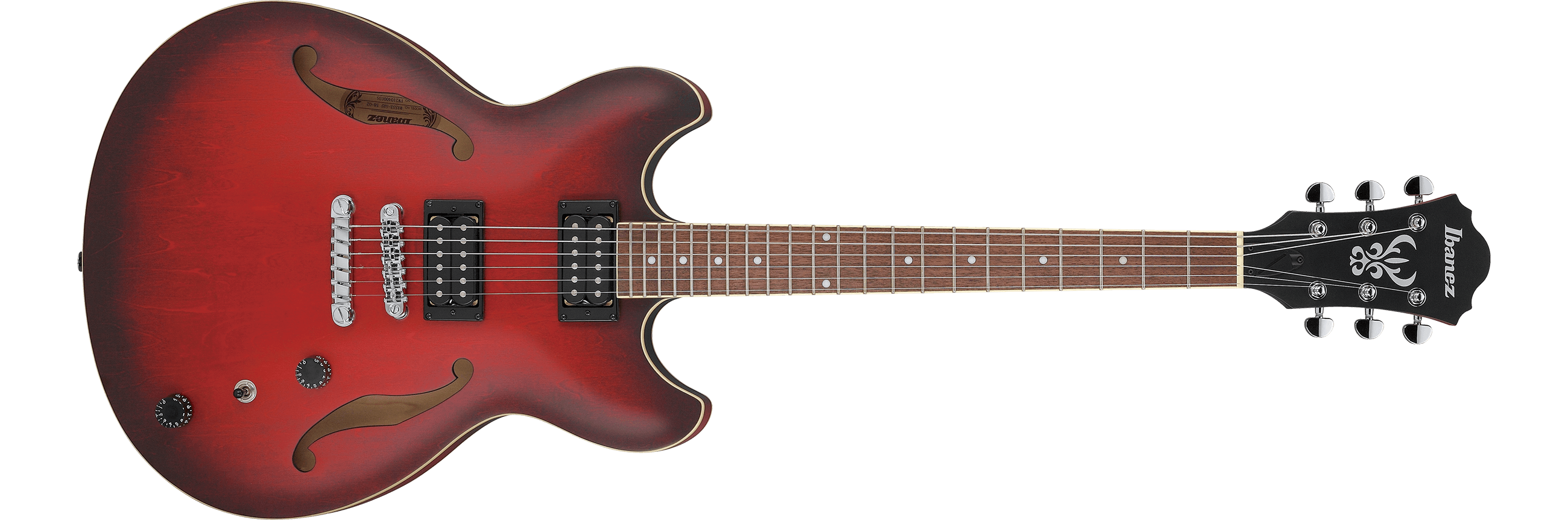 Ibanez AS53-SRF 6-String Right Handed Semi Hollowbody Guitar-Sunburst Red Flat