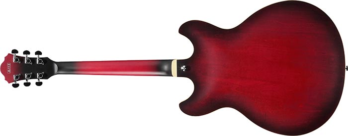 Ibanez AS53-SRF 6-String Right Handed Semi Hollowbody Guitar-Sunburst Red Flat