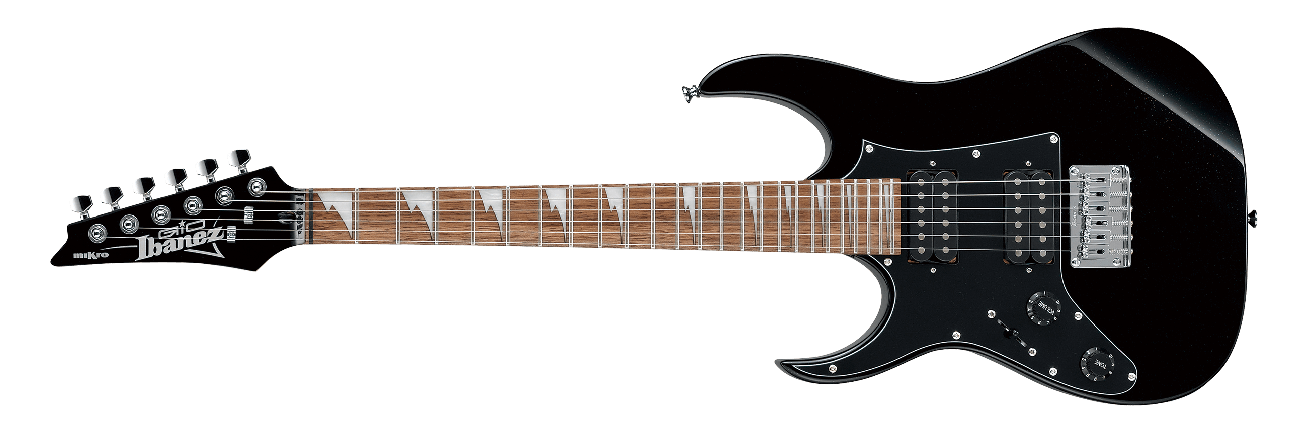 Ibanez GRGM21L-BKN LEFT HANDED Mikro Series 6 String Electric Guitar-Black Night
