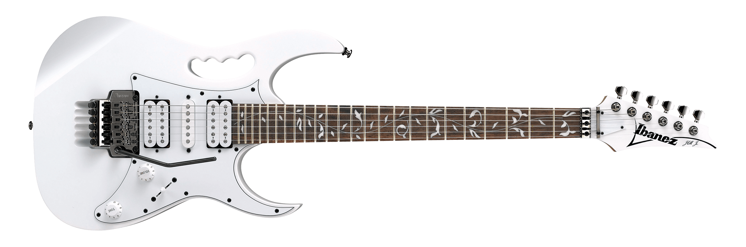 Ibanez Steve Vai JEMJR-WH Right Handed 6 String Electric Guitar - White