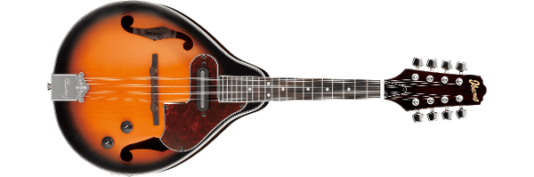 Ibanez M510E-BS Mandolin Acoustic/Electric A-Style BS-Brown Sunburst High Gloss
