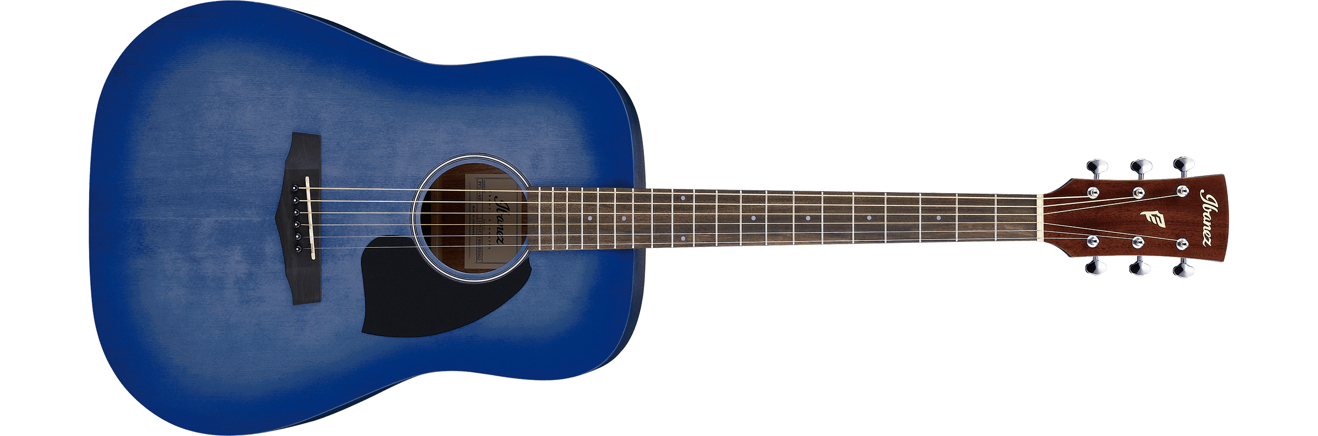 Ibanez PF18WDB Right Handed 6-String Acoustic Guitar-Washed Denim Burst Open Pore