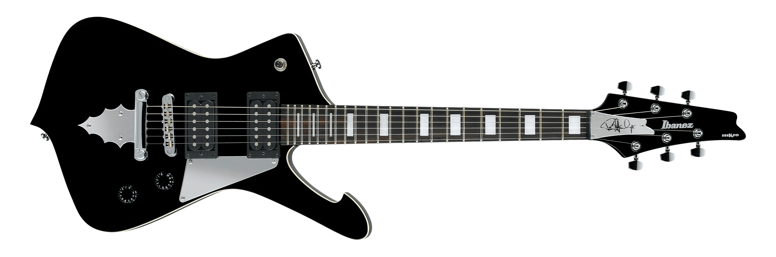 Ibanez PSM10BK Paul Stanley From KISS Mikro Series Short Scale Guitar Black