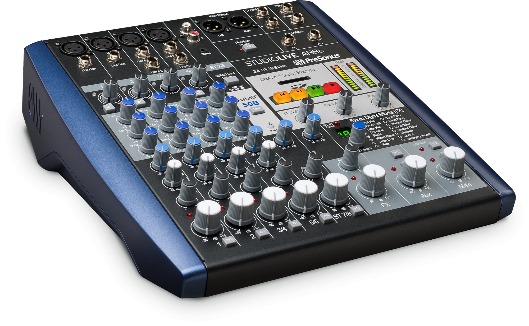 Presonus AR8c Audio Mixer with bluetooth for Stage, Studio & Podcasting