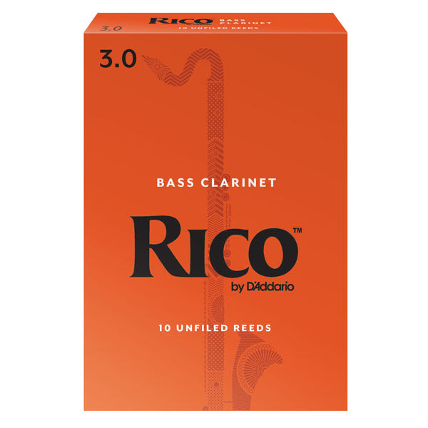 Rico Bass Clarinet Reeds – 10 Pack