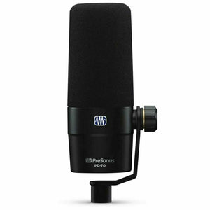 PreSonus PD-70 Pro Dynamic Broadcast Microphone for Studio & Podcasting -Black