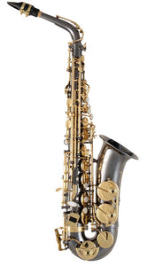Selmer SAS411B Intermediate Level Alto Saxophone Black Nickel w/Hard Rubber MPC